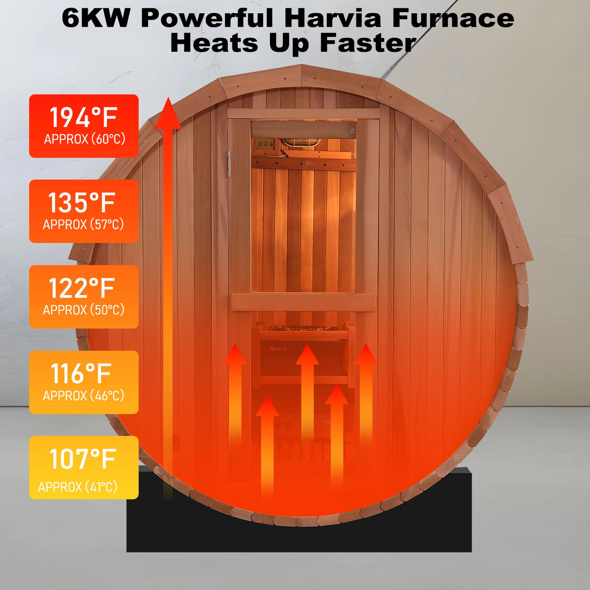 Brightenwells™ Outdoor Sauna Black