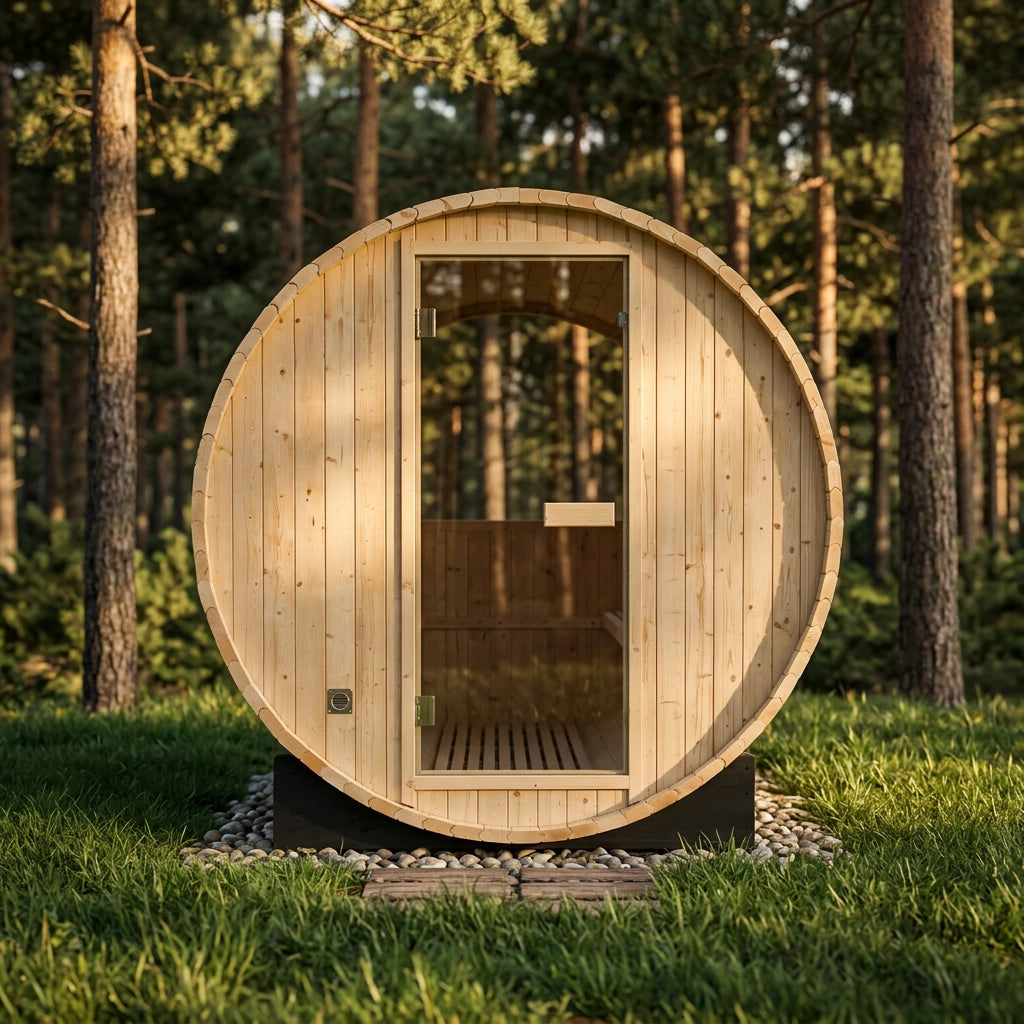 Brightenwells™ Outdoor Sauna Black