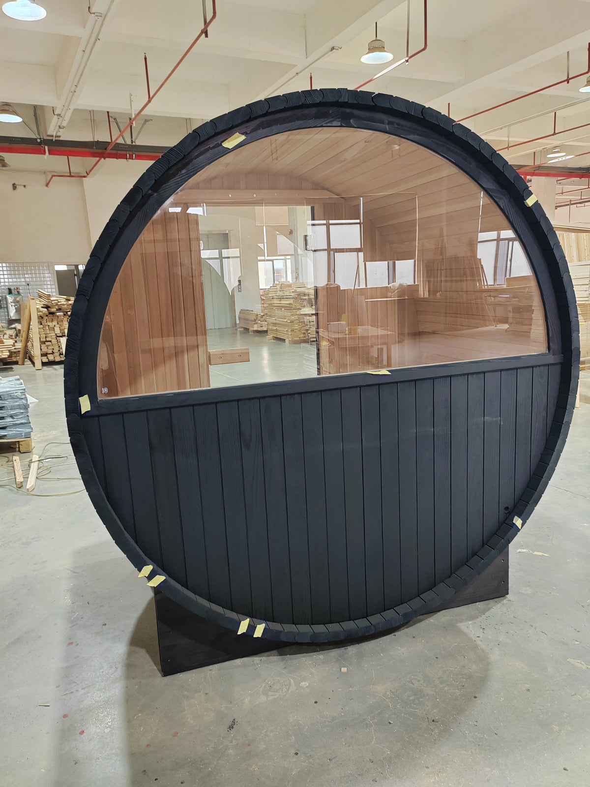 Brightenwells™ Outdoor Sauna Black