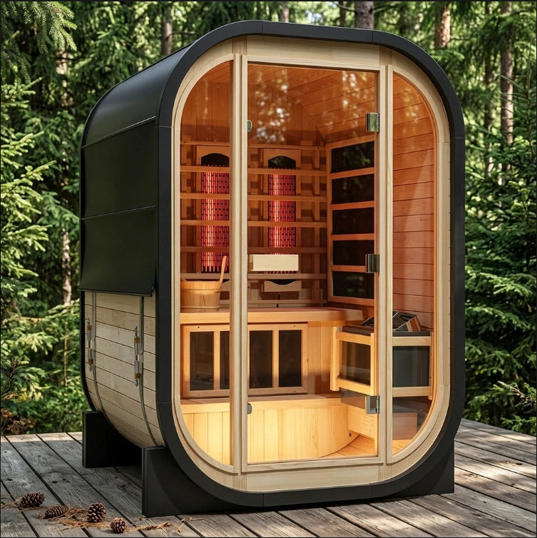 Brightenwells™ Outdoor Dual-System Sauna Leo