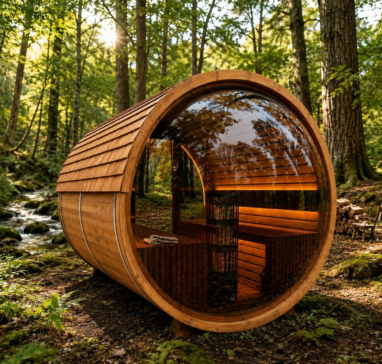 Brightenwells™ Outdoor Sauna Lighten