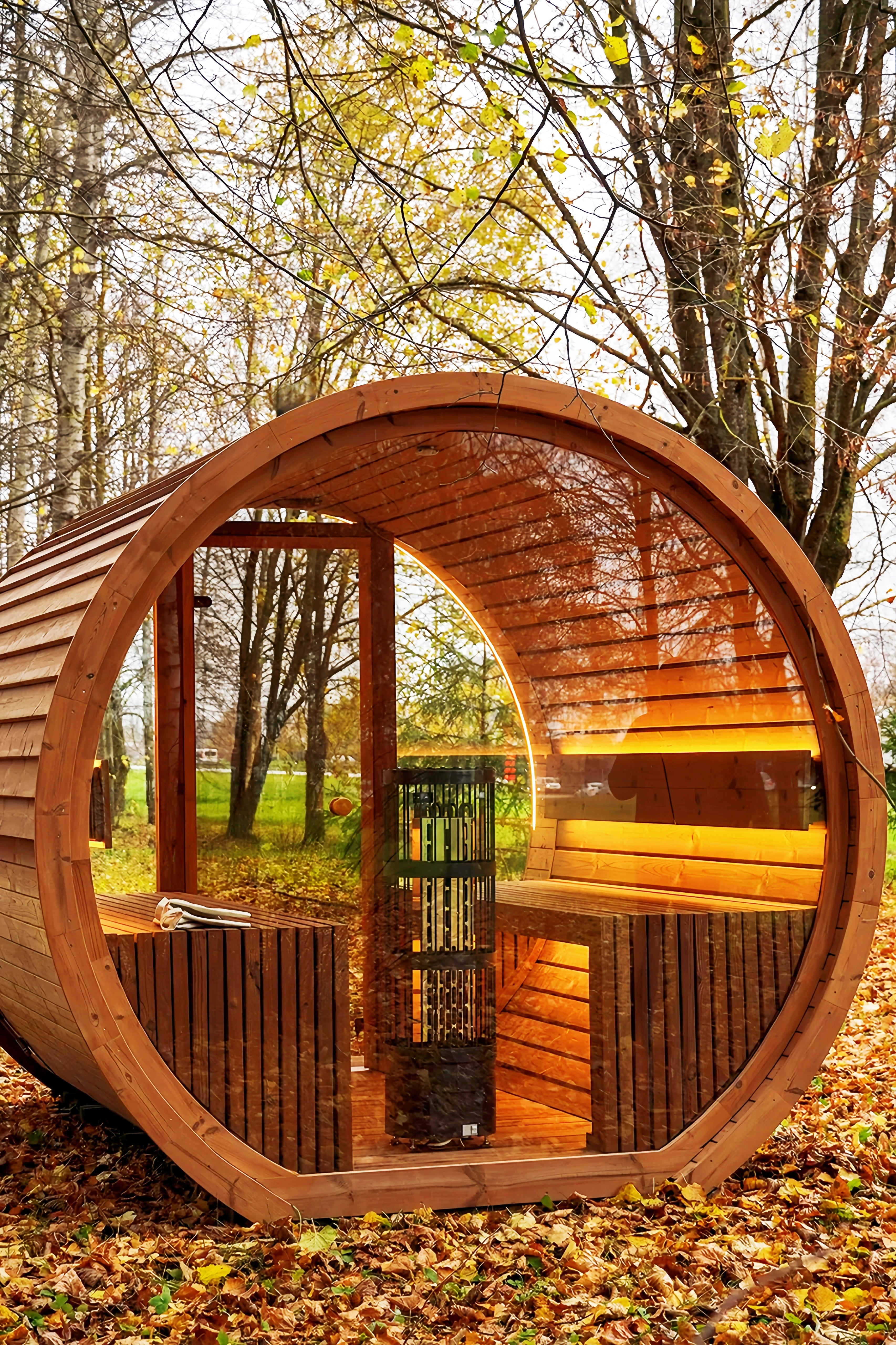 Natural Retreat · Barrel Sauna
