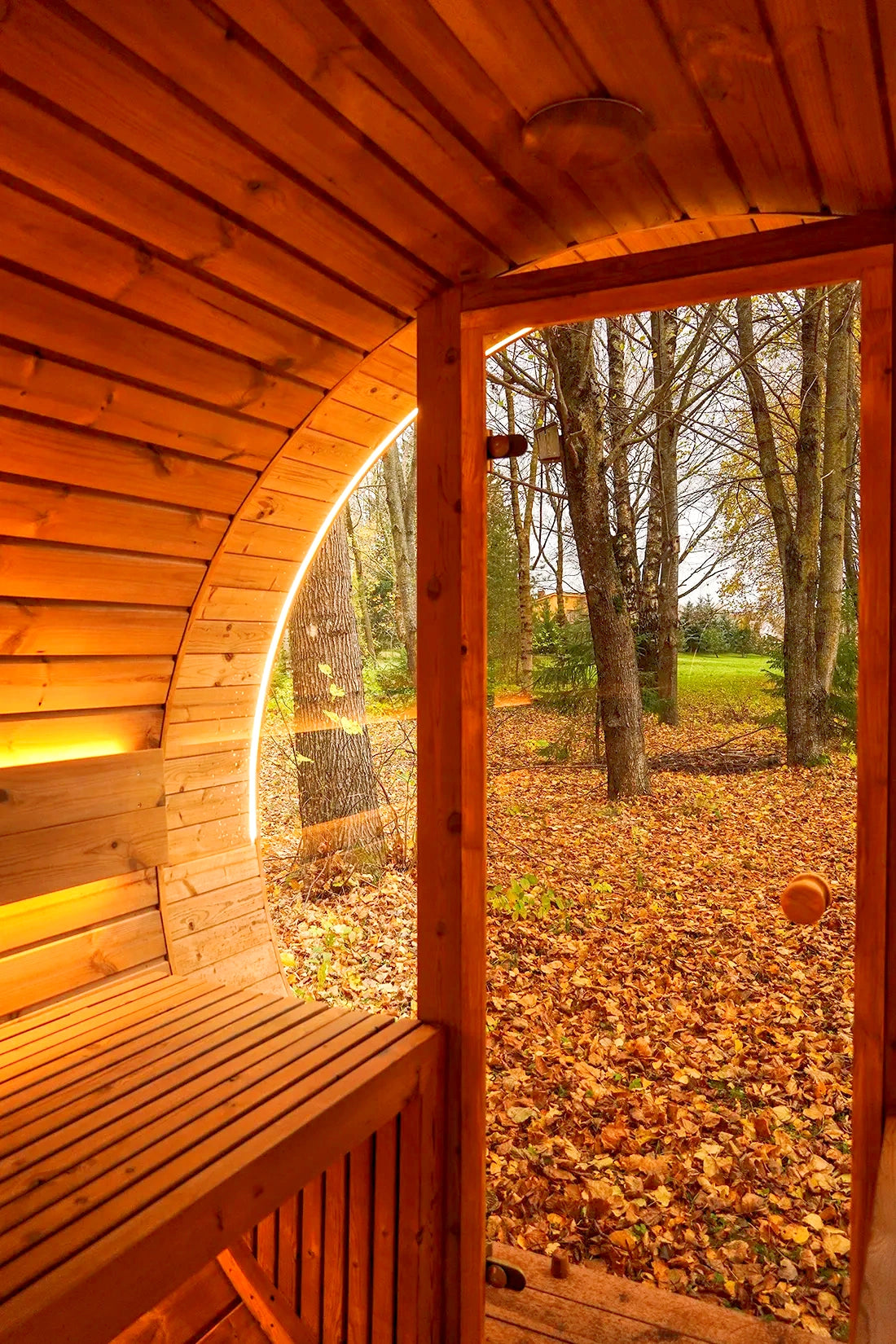 Natural Retreat · Barrel Sauna