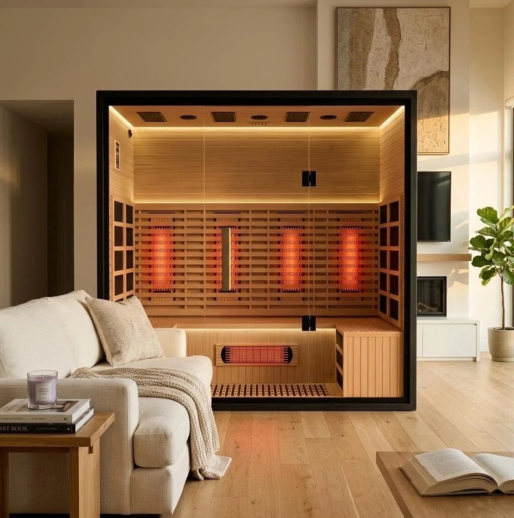 Brightenwells™ 4-Person Full-Spectrum Quartz Sauna