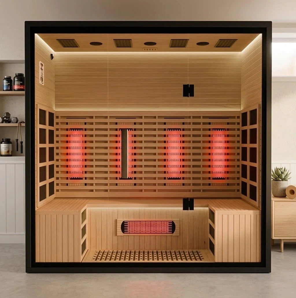 Brightenwells™ 4-Person Full-Spectrum Quartz Sauna