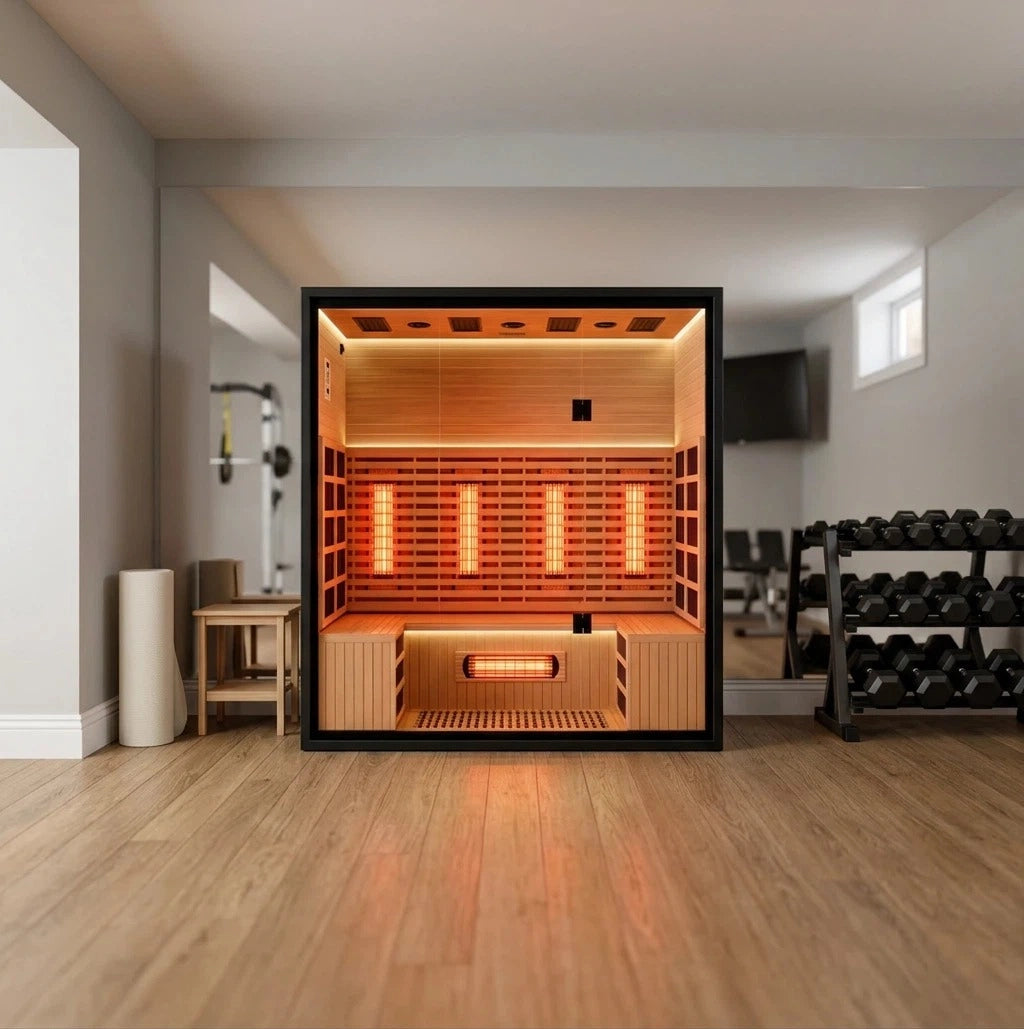 Brightenwells™ 4-Person Full-Spectrum Quartz Sauna