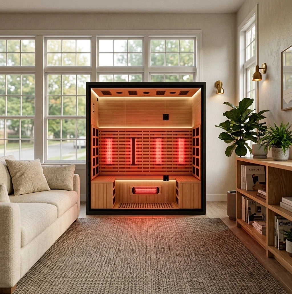 Brightenwells™ 4-Person Full-Spectrum Quartz Sauna