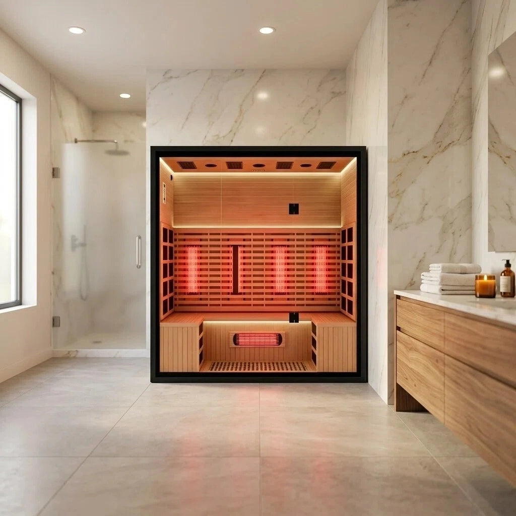 Brightenwells™ 4-Person Full-Spectrum Quartz Sauna