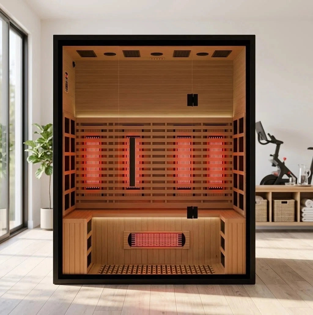Brightenwells™ 4-Person Full-Spectrum Quartz Sauna