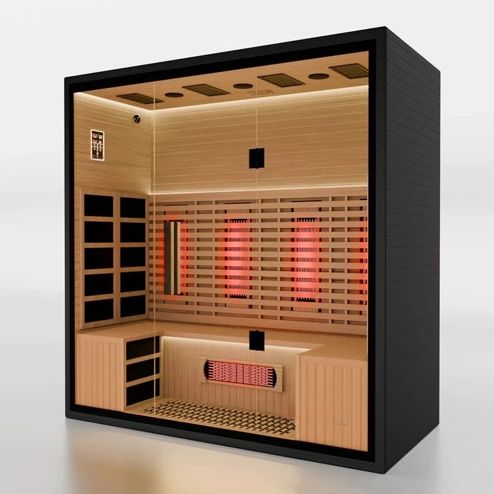 Brightenwells™ 4-Person Full-Spectrum Quartz Sauna