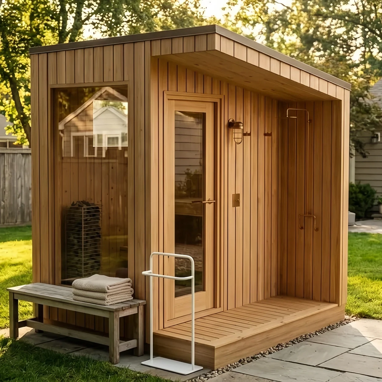 Brightenwells™ Outdoor Sauna Auralis