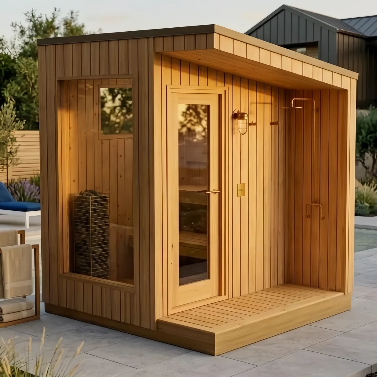 Brightenwells™ Outdoor Sauna Auralis