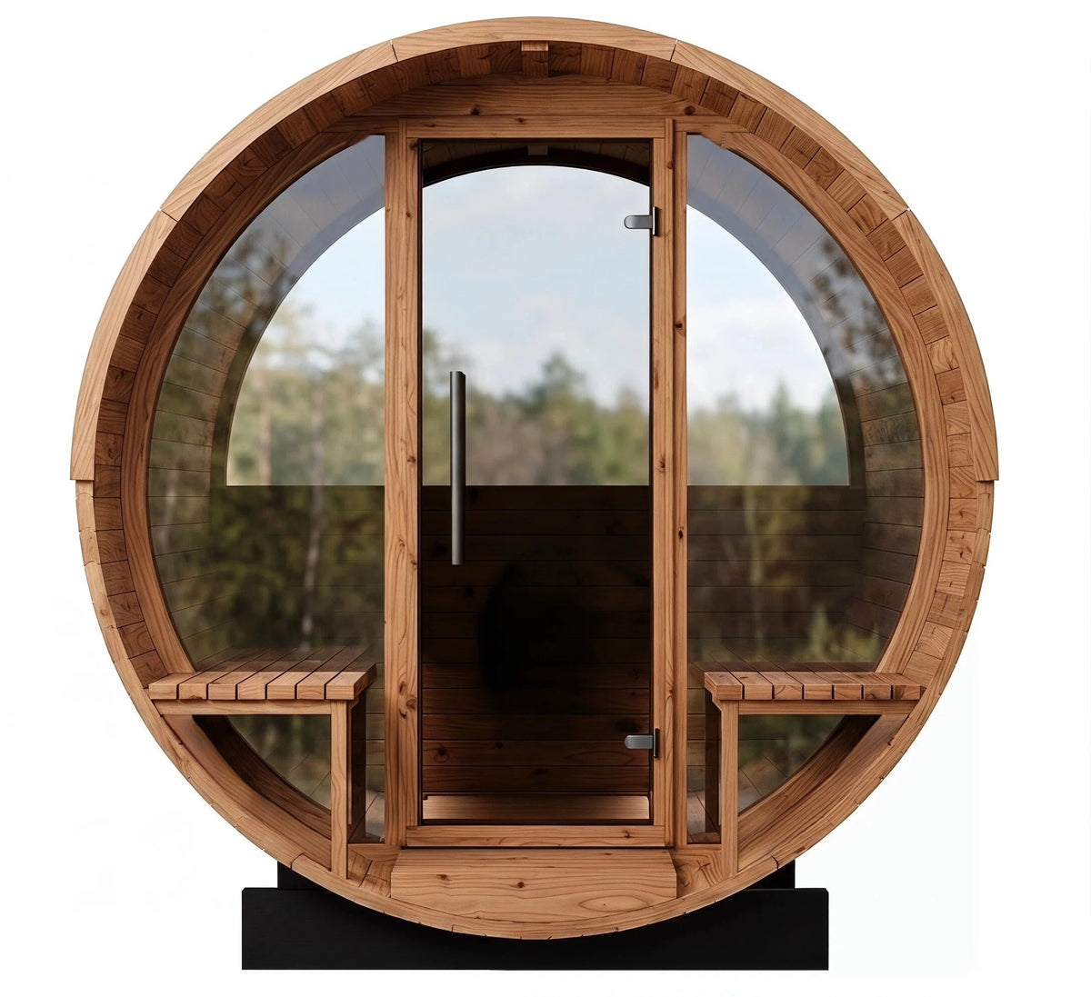 Brightenwells™ Outdoor Sauna Black