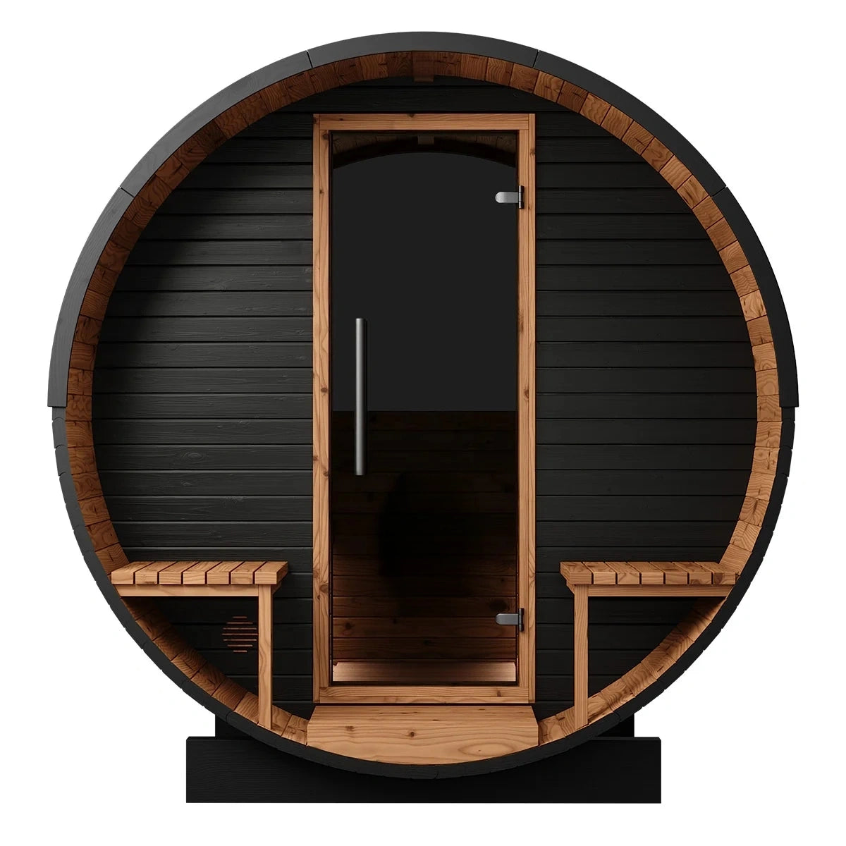 Brightenwells™ Outdoor Sauna Black