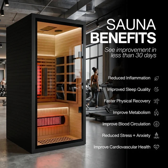 Brightenwells™ 1-Person Full-Spectrum Quartz Sauna