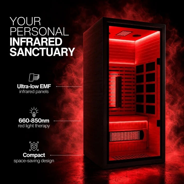 Brightenwells™ 1-Person Full-Spectrum Quartz Sauna