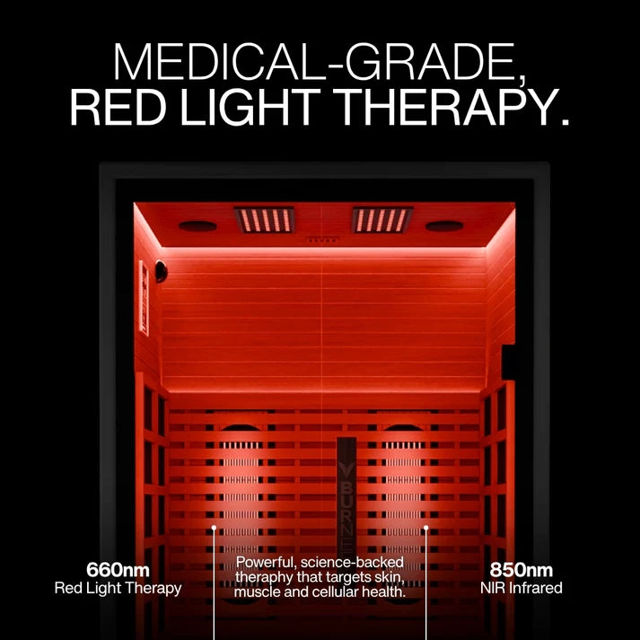 Brightenwells™ 2-Person Full-Spectrum Quartz Sauna