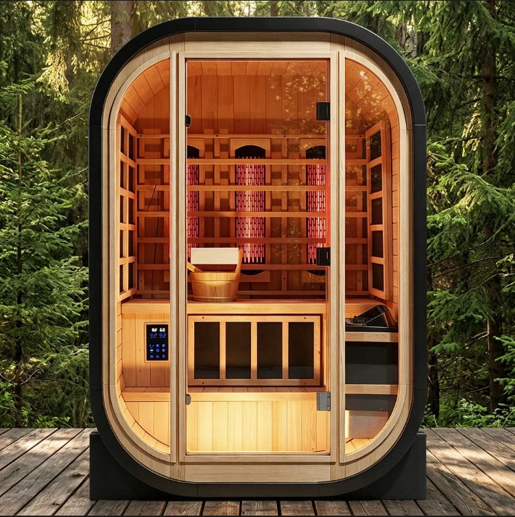 Brightenwells™ Outdoor Dual-System Sauna Leo