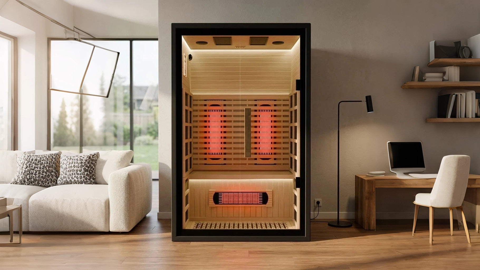 Brightenwells™ 2-Person Full-Spectrum Quartz Sauna