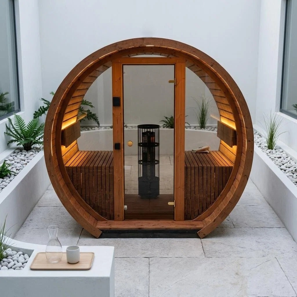 Natural Retreat · Barrel Sauna