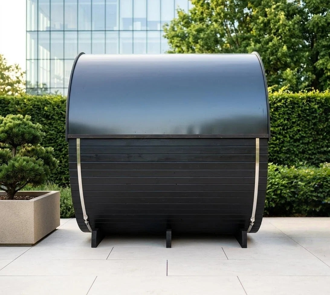 Brightenwells™ Outdoor Sauna Black