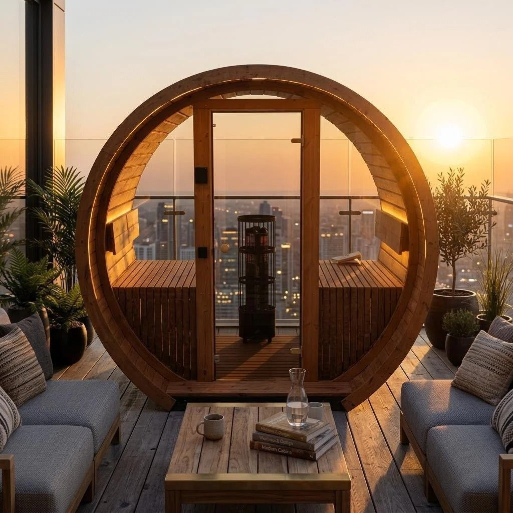 Natural Retreat · Barrel Sauna