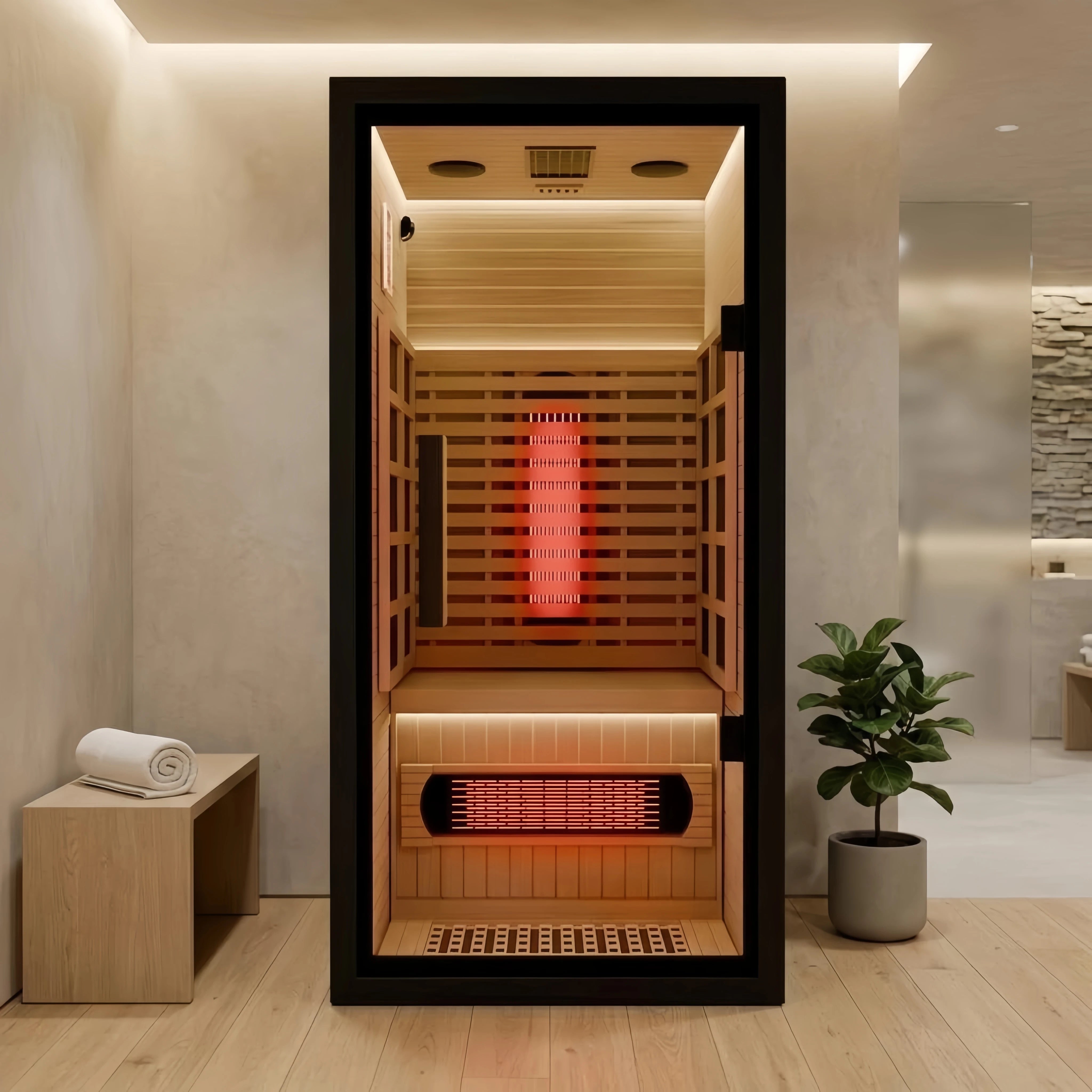 Brightenwells™ 1-Person Full-Spectrum Quartz Sauna