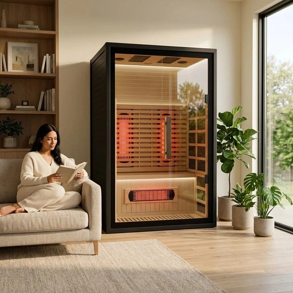 Brightenwells™ 2-Person Full-Spectrum Quartz Sauna
