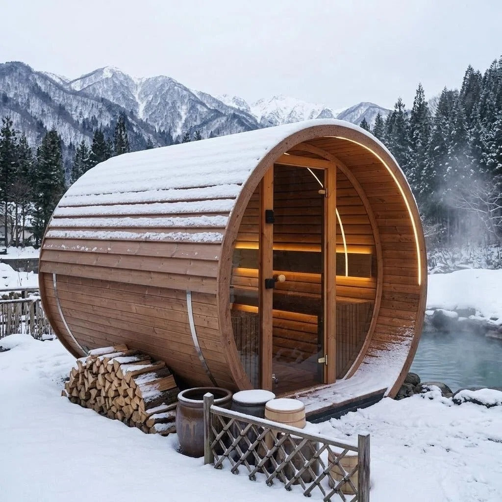 Natural Retreat · Barrel Sauna