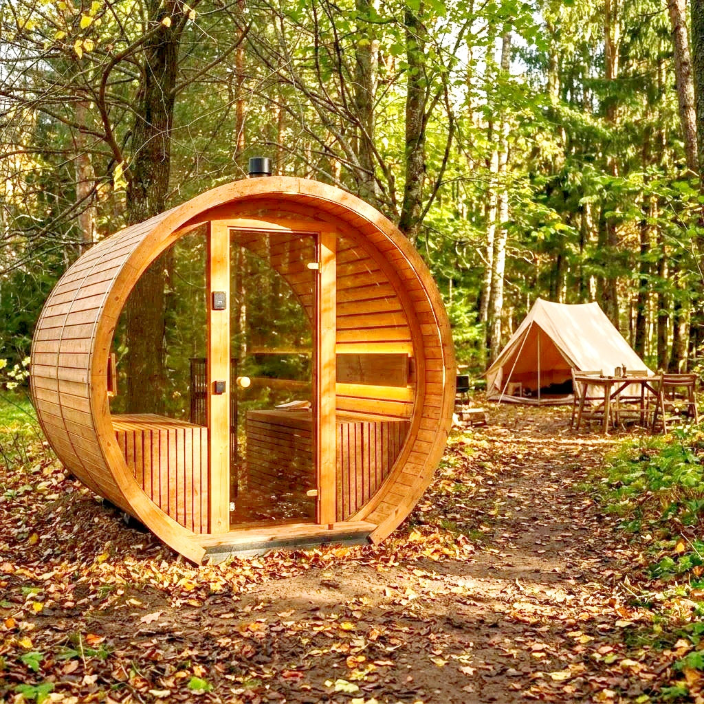 Natural Retreat · Barrel Sauna