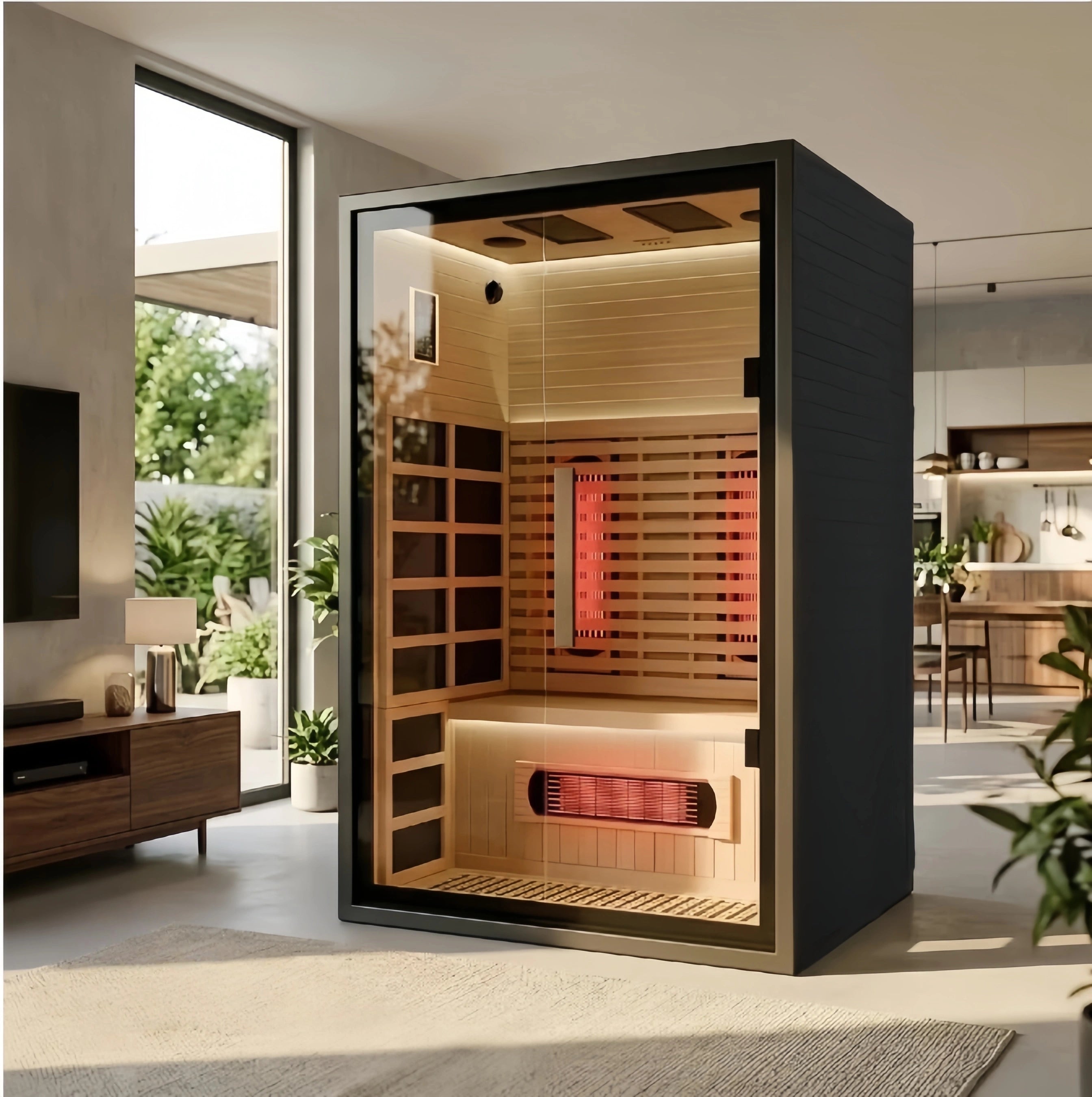 Brightenwells™ 2-Person Full-Spectrum Quartz Sauna