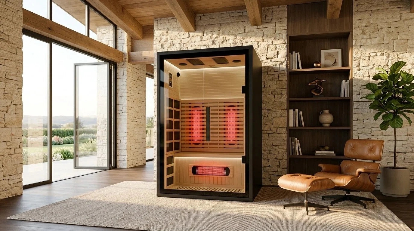 Brightenwells™ 2-Person Full-Spectrum Quartz Sauna