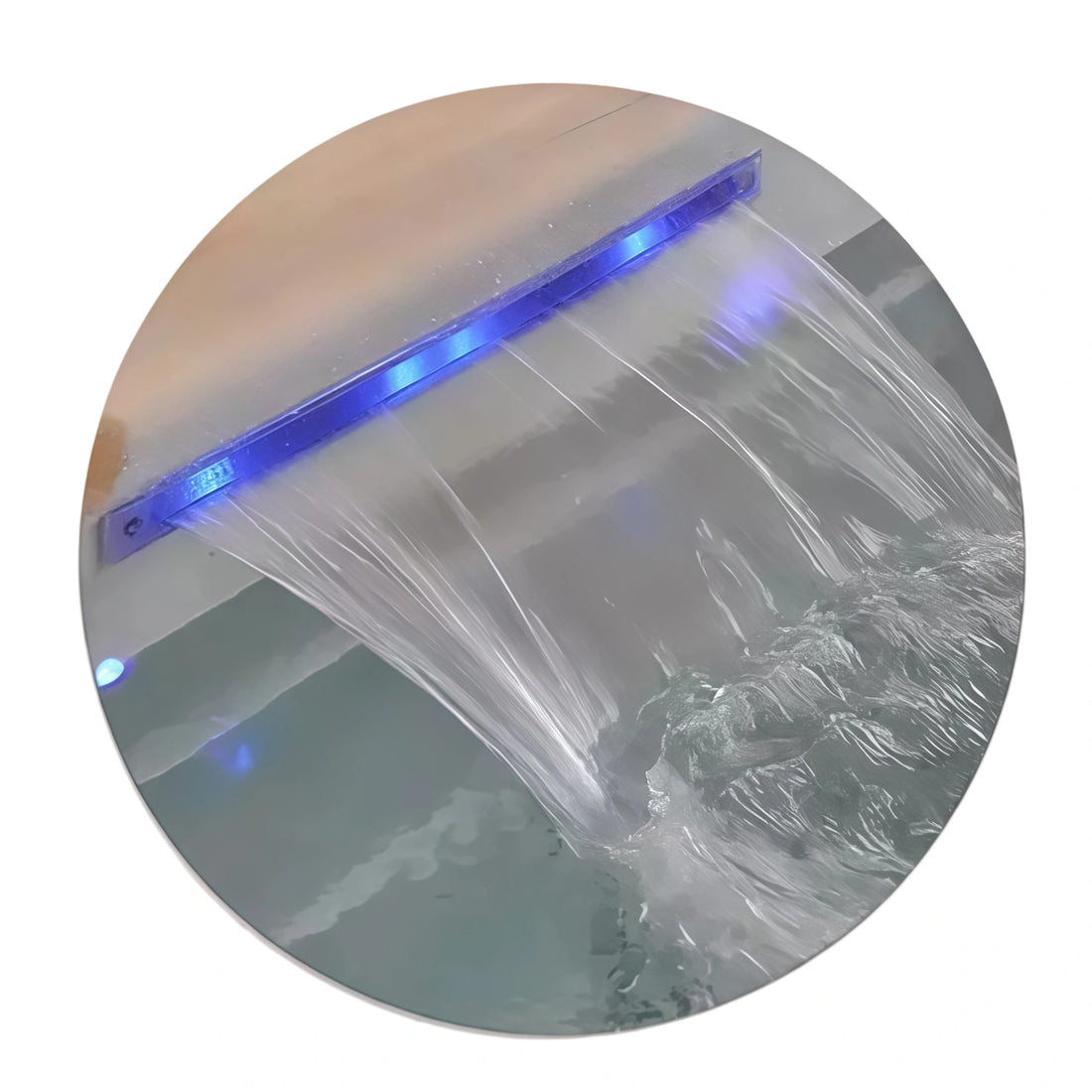 Fountain with LED lights