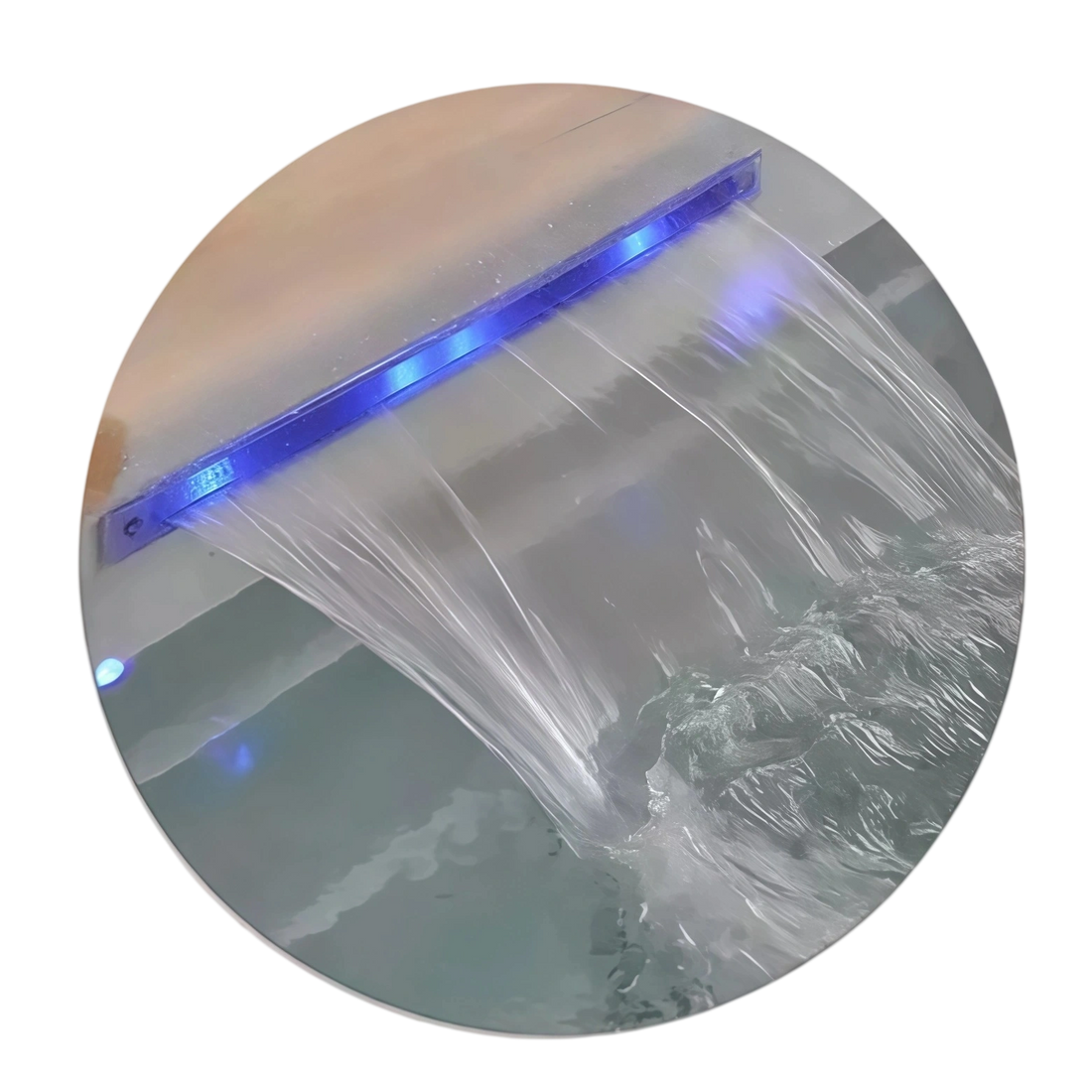 Fountain with LED lights
