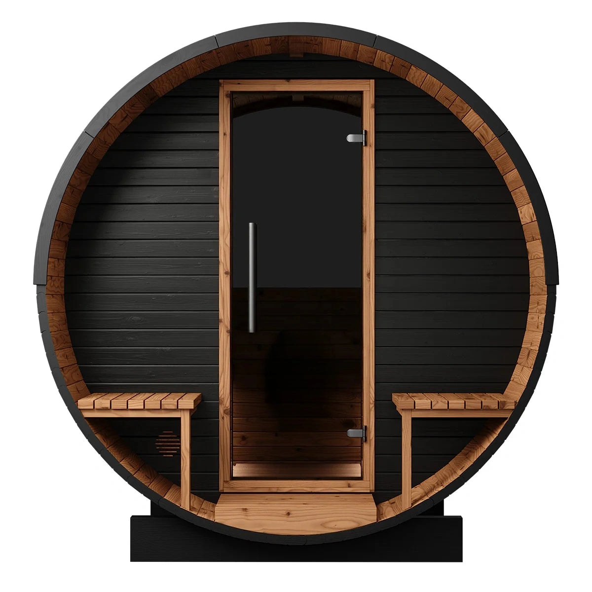 Brightenwells™ Outdoor Sauna Black
