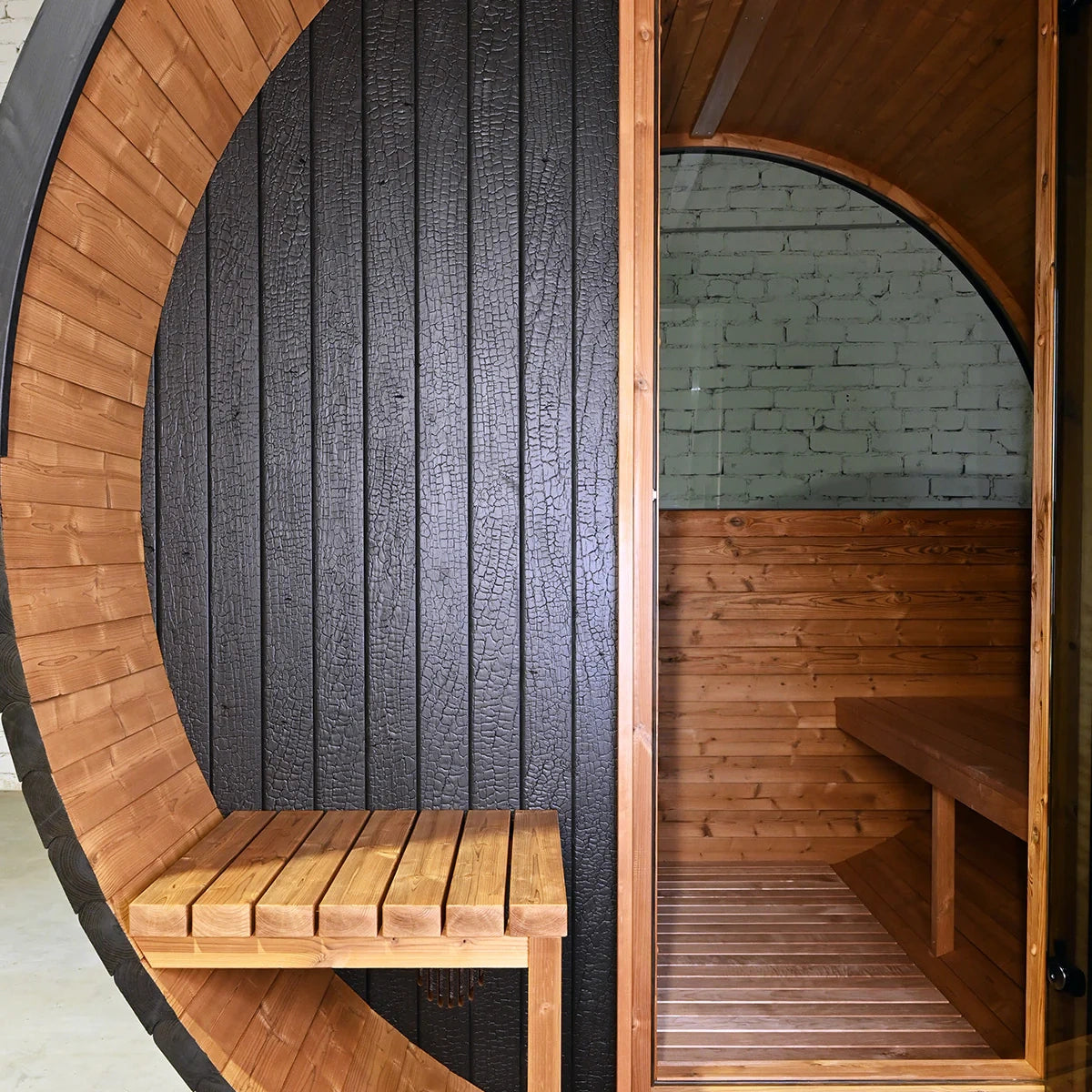 Brightenwells™ Outdoor Sauna Black