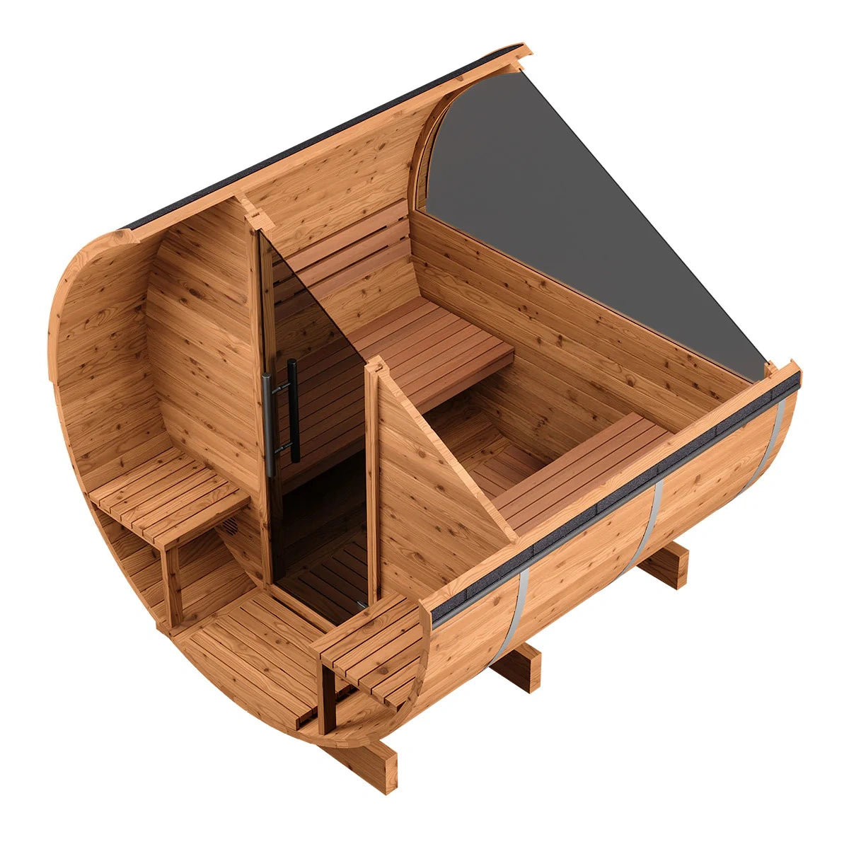 Brightenwells™ Outdoor Sauna Black