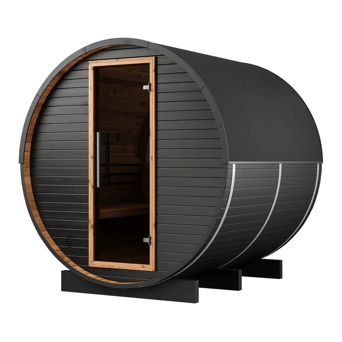 Brightenwells™ Outdoor Sauna Black