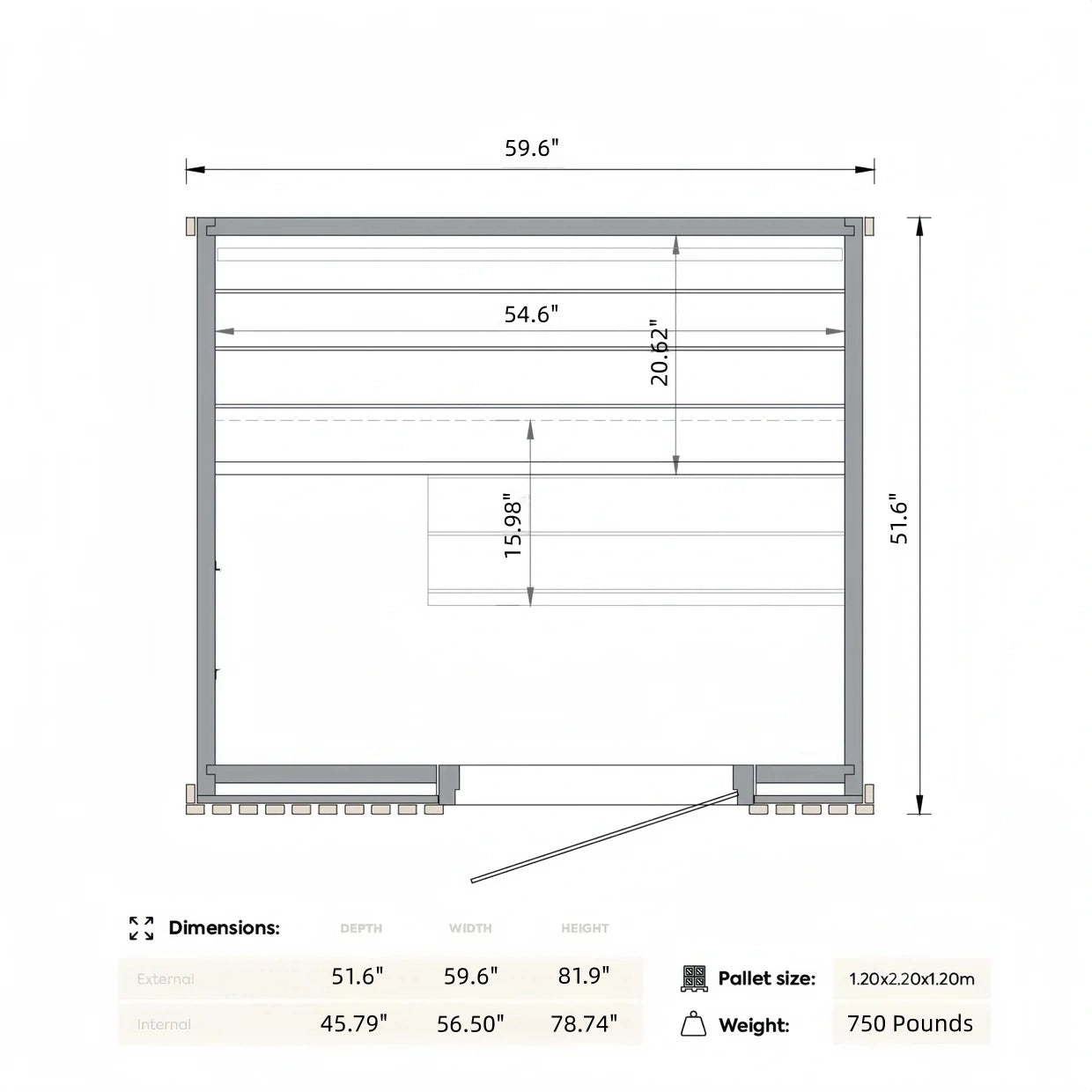 Brightenwells™ Indoor Sauna ZenLine 2