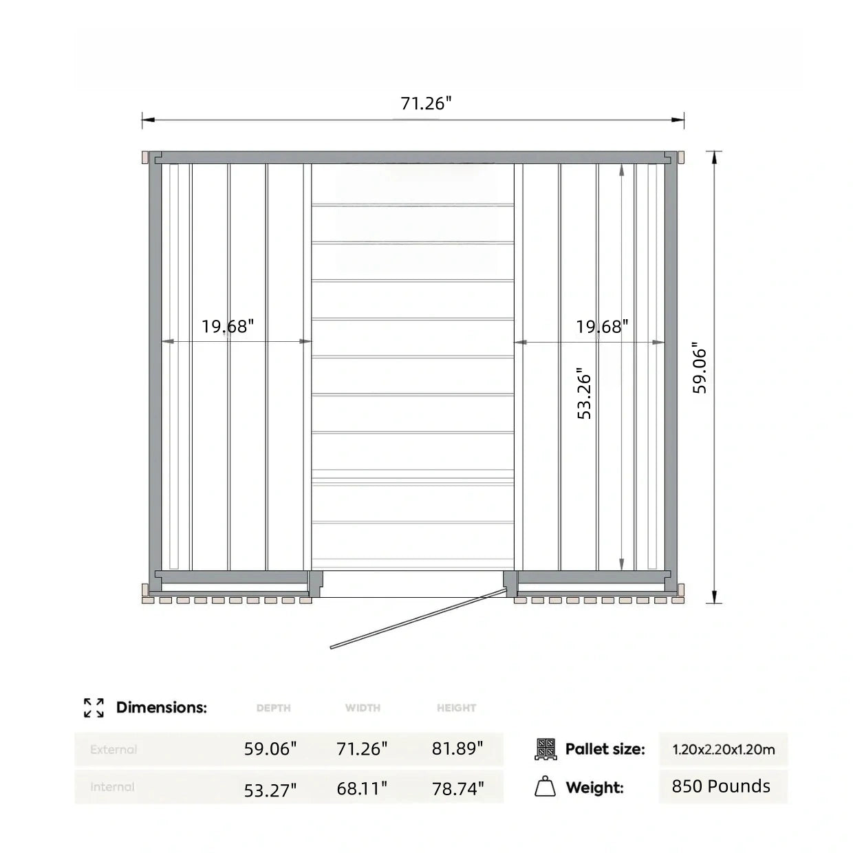 Brightenwells™ Indoor Sauna ZenLine 4